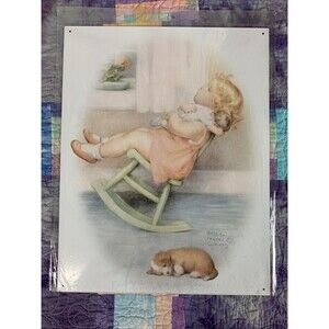 Daughter Mother Doll Art Metal 12.5x16 Sign Wall Decor Play Room Toys